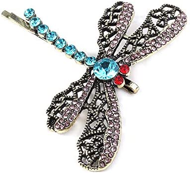 OfficialOtaku Coraline Costume Dragonfly Hair Clip Accessory Blue