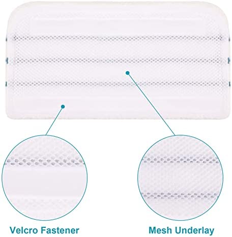 4 PCS Replacement Pads Accessories Compatible with Black+Decker Steam Mop SM1600, SM1610, SM1620, HSM13E1, HSMC1300FX, HSMC1321, HSMC1321APB, HSMC1361SGP, BDH1855SM, BDH1760SM, SMP20 Mop Pads