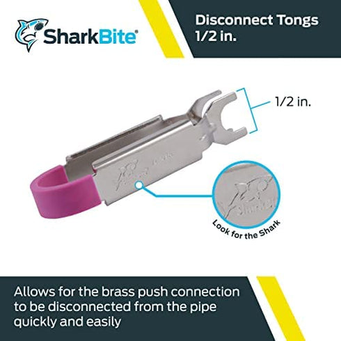 SharkBite 1/2 Inch Disconnect Tongs for Push to Connect Brass Plumbing Fittings, U711