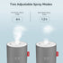 Portable Mini Humidifier, 500ml Small Cool Mist Humidifier, USB Personal Desktop Humidifier for Baby Bedroom Travel Office Home, Auto Shut-Off, 2 Mist Modes, Super Quiet, Gray