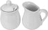 Erya 12 Oz Creamer and Sugar Set with Lid Spoon, Ceramic Make, White
