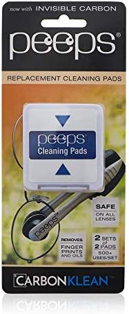 Carbon Klean Peeps Eyeglass Cleaner Replacement Pads, Efficient and Durable Carbon Microfiber Technology - Exclusively Used by NASA (1000 Uses)