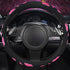 Car Pass Hot Pink Butterfly Universal Steering Wheel Cover, Fit for Suvs,Trucks,Sedans,Cars for Cute Women Girly (Hot Pink)