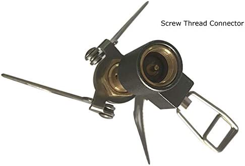DESERT & FOX Ultralight Mini Camping Stove, Titanium Alloy Automatic Foldable Outdoor Cookware Tool for Picnic, Cookout, Camping, Hiking