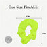 Set of 2 Solid Scrunchies (Neon Yellow)