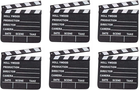 Rhode Island Novelty 7 Inch x 8 Inch Hollywood Movie Clapboard, Six Per Order
