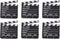 Rhode Island Novelty 7 Inch x 8 Inch Hollywood Movie Clapboard, Six Per Order