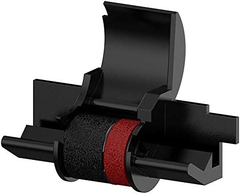 Bigger (10-Pack) Compatible Ribbon Replacement for IR-40T CP13 MP-12D Calculator Ink Roller Ribbon Used with Casio HR-100TM HR-120T HR-150TM, Sharp EL-1750V EL-1801V (Individually Sealed, Black/Red)