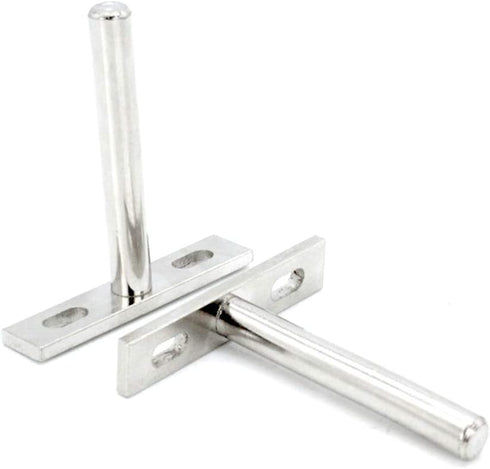 Bestgle 6Pcs 3-Inch Invisible Floating Shelf Brackets, Stainless Steel Hidden Shelves Supports, Wall Holder Concealed Bracket Mount Kit for DIY Home Wall Shelf