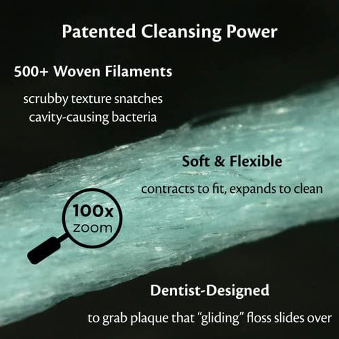 COCOFLOSS Coconut-Oil Infused Woven Dental Floss | Delicious Mint Single | Dentist-Designed | Vegan and Cruelty-Free | 2-Month Supply (32 Yds x 1 Unit)