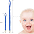 Pacifier Clip for Boys - 4 Pcs Pacifier Holder Leash for Girls, Soft Braided Pacifier Clips 100% Handmade Fits All Pacifiers, Modern Unisex Binky Holder(Green/Jewel Blue/Navy Blue/Gray)
