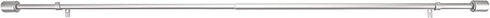 Amazon Basics 1-Inch Wall Curtain Rod with Cap Finials - 36 to 72 Inch, Nickel