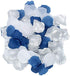 900PCS Navy Blue Silver White Artificial Flowers Silk Rose Petals Flower Girl Scatter Petals for Wedding Bridal Shower Aisle Centerpieces Table Confetti Boy Baby Shower Graduation Party Decoration