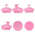 Heeta Hair Scalp Massager Shampoo Brush, with Soft Silicone, Wet and Dry Hair Detangler (2 Pack, Green & Rose Pink)
