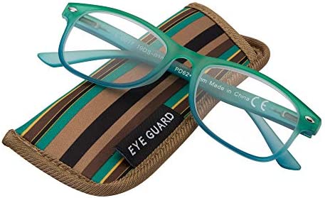 EYEGUARD 4 Pack Reading Glasses for Women Fashion Colorful Gradient Readers