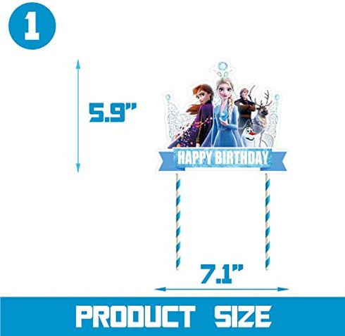 21 Decorations for Frozen Cake Topper Cupcake Toppers Set Decorations Birthday Party Topper for Children