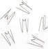 50pcs Fabric Panel Wall Wire Hooks, SUMERSHA Stainless Steel Cubicle Hooks Wall Clips Picture Hangers for Home, Office Decor, Silver