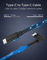 KIWI design Link Cable Accessories Compatible with Quest 2 VR Headset, USB 3.0 PC Game Cable Fast and Stable (10FT C to C)