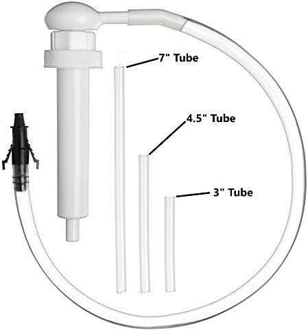Slippery Pete Fluid Pump for Gallon Bottles and Wide Mouth Quart Bottles (Not for Standard Quart Bottles) - Transfer Gear Oil, Transmission and Differential Fluid, Antifreeze with This 30cc Hand Pump