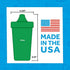 Re Play - 10 oz. No-Spill Sippy Cups for Baby, Toddler, & Child - Made in USA from Recycled Milk Jugs - BPA-Free, Dishwasher Safe - Under The Sea - Lime Green, Aqua, Sky Blue, Navy - 4 Pack