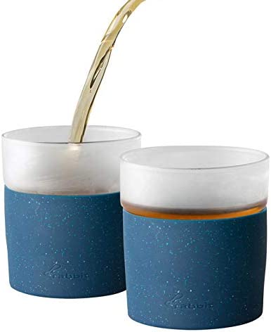 Rabbit Freezable Whiskey Glasses, Set of 2, Speckled Navy