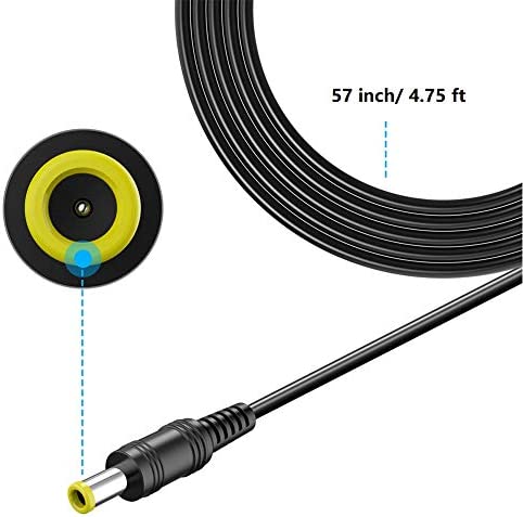 SoulBay 12V Power Cord for Sony Blu-Ray Disc DVD Players BDP-Series BDP-S1700 BDP-S3200 BDP-S3500 BDP-S3700 BDP-S6500 12 Volt Replacement for Sony AC-M1208UC AC Adapter