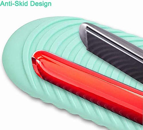 Heat Resistant Mat for Curling Iron, Flat Iron Silicone Mat Pouch for Hair Straightener, Portable Travel Curling Iron Holder for Crimping Iron, Curling Wand, Waving Iron and Hot Hair Styling Tools