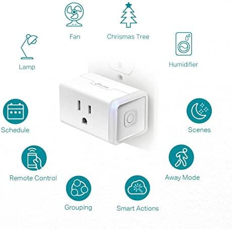 Kasa Smart Plug HS103P4, Smart Home Wi-Fi Outlet Works with Alexa, Echo, Google Home & IFTTT, No Hub Required, Remote Control, 15 Amp, UL Certified, 4-Pack, White