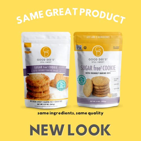 Good Dees Low Carb Baking Mix, Sugar Cookie Mix, Keto Baking Mix, No Sugar Added, Dairy-Free, Gluten Free, Soy-Free, Diabetic, Atkins & WW Friendly - (2g Net Carbs, 12 Servings (Sugar)