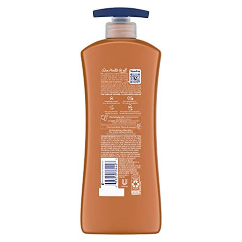 Vaseline Intensive Care Body Lotion for Dry Skin Cocoa Radiant Lotion Made with Ultra-Hydrating Lipids and Pure Cocoa Butter for a Long-Lasting, Radiant Glow 20.3 oz