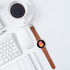 Compatible with Galaxy Watch 3 41mm Band/ Galaxy Watch 42mm Band Leather,20mm Replacement Strap Band Compatible with Samsung Galaxy Watch 3 41mm band(Leather Brown)