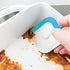 Tovolo 2-in-1 Sink Buddy Double-Ended Nylon Pan Scraper & Silicone Squeegee, BPA-Free Silicone & Nylon Dish Scraper With Magnetic Storage, Scratch-Resistant Dishwashing Tool, Charcoal/White