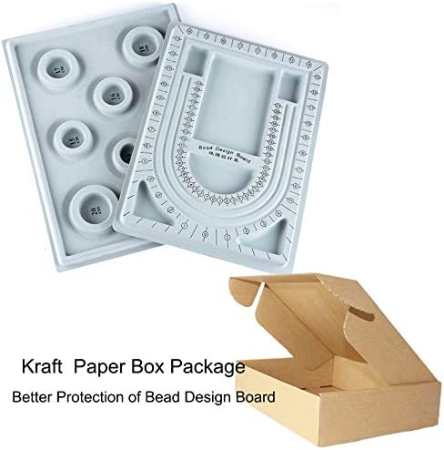 2 Pieces Beading Boards Bead Design Trays Necklace Bracelet Beading Jewelry Design Mats for DIY Jewelry Making