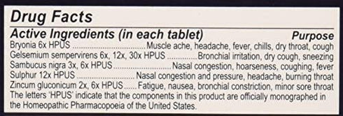 SAMBUCOL BLACK ELDERBERRY COLD & FLU, 30 TAB, 30 Count (Pack of 2)