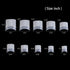 Fake Nails 500PCS Short Square Nail Tips Half Cover French Acrylic Nails