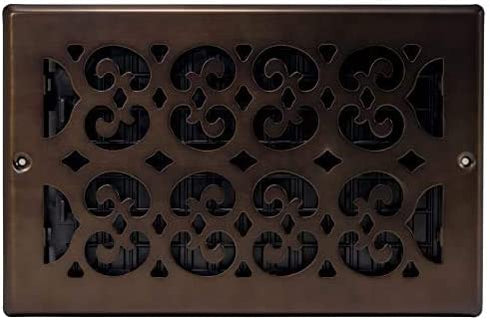 Decor Grates SP610W-RB Wall/Ceiling Scroll Plated Register, 6 x 10 Inch, Rubbed Bronze