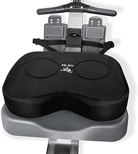 2K Fit Rowing Machine Seat Cushion (Model 1) for The Concept 2 Rowing Machine with Medium Thickness Dual Density Memory Foam, Washable Cover for Indoor Erg, Concept 2 Rower, Water Rower Seat Pad