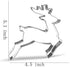 5.1 inch Leaping Reindeer Cookie Cutter – Stainless Steel