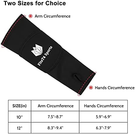 FitsT4 Volleyball Arm Sleeves- Passing Forearm Sleeves with Protection Pad and Thumbhole for Youth 1 Pair