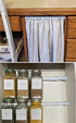 KXLife 2 Pack Small Spring Tension Curtain Rod for Window Cupboard Closet (White, 12 to 20 Inch)
