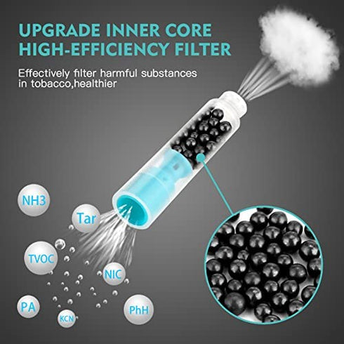 Scotte Pipe Filters Nanocrystalline 9mm Pipe Filter Newest 100 pcs Professional Filter Element for Smoking Pipe