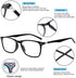 Henotin 2 Pack Blue Light Blocking Progressive Multifocus Reading Glasses for Women Men,Progressive Readers with Spring Hinge (Multicolor, 2.25)