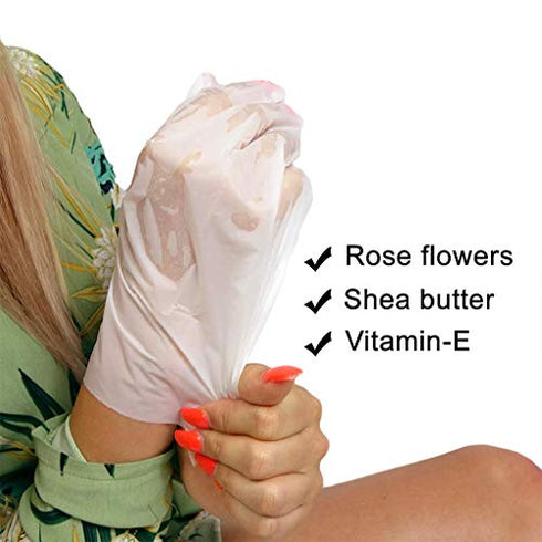 Hand Mask For Dry Hands - Rich Korean Moisturizing Gloves & Shea Butter Spa Treatment - 3 set