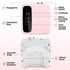 BETE Cordless Led Nail Lamp, Wireless Nail Dryer, 72W Rechargeable Led Nail Light, Portable Gel UV Led Nail Lamp with 4 Timer Setting Sensor and LCD Display, Professional Led Nail Lamp for Gel Polish