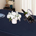 LUSHVIDA Rectangle Table Cloth – Washable Water Resistance Microfiber Tablecloth Decorative Table Cover for Banquet Party Kitchen Dining Room, Navy 60 X 84 Inch