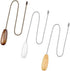 Thyores 6 Pieces Wooden Ceiling Fan Pull Chain, Pull Chain Extension for Ceiling Light Fan Chain (Brown, White and Wood Color)