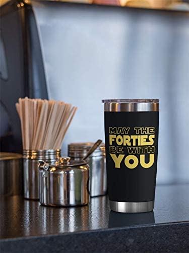 40th Birthday Gifts For Men Women - 1983 40th Birthday Decorations For Men Women - Gifts For Women Turning 40 - 40 Year Old Birthday Gifts For Men, Women, Dad, Mom, Husband, Wife - 20 Oz Tumbler