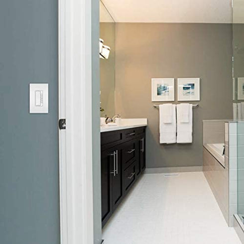Legrand radiant Screwless Wall Plates for Decorator Rocker Outlets, 1-Gang, White, RWP26WCC10