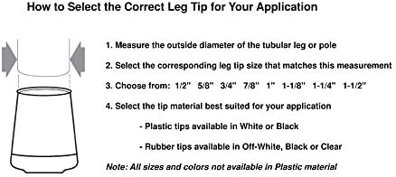Shepherd Hardware 8760E Leg Tips 3/4-Inch Inside Diameter Rubber Chair Leg Caps, 24 Pack, Black