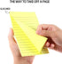 6 Pieces Sticky Notes Lined Self Sticky Notes Lined Colorful Lined Post Memos for Office, School and Home, 50 Sheets (Bright Neon Colors, 4 x 6 Inch)